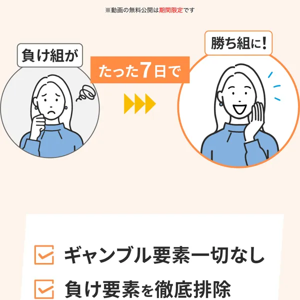 宮城凱のFX資産運用法の広告ページ。負け組トレーダーが勝ち組に変わると謳っている