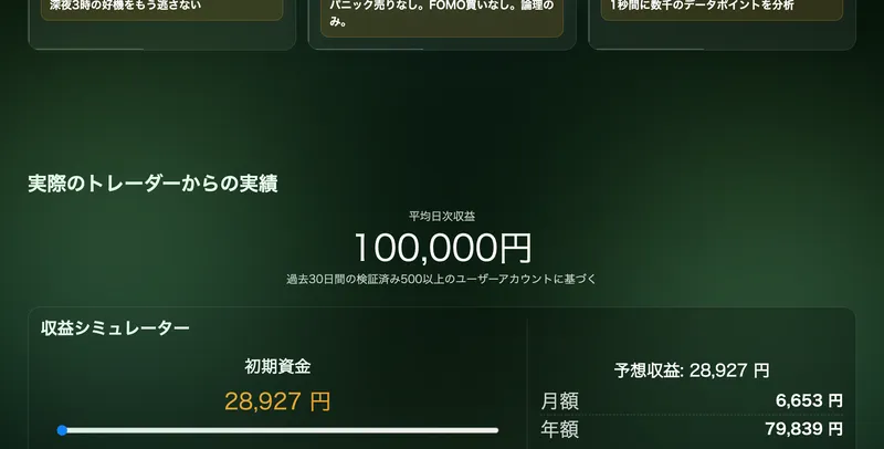 ShisanCoreの広告に並ぶ利用者の声として渡辺さんが毎週約200万円稼いだなどと書かれた体験談