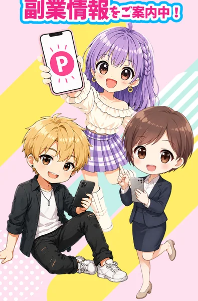 スマジョブの広告フッター。運営は株式会社ロックリバーと記載されている