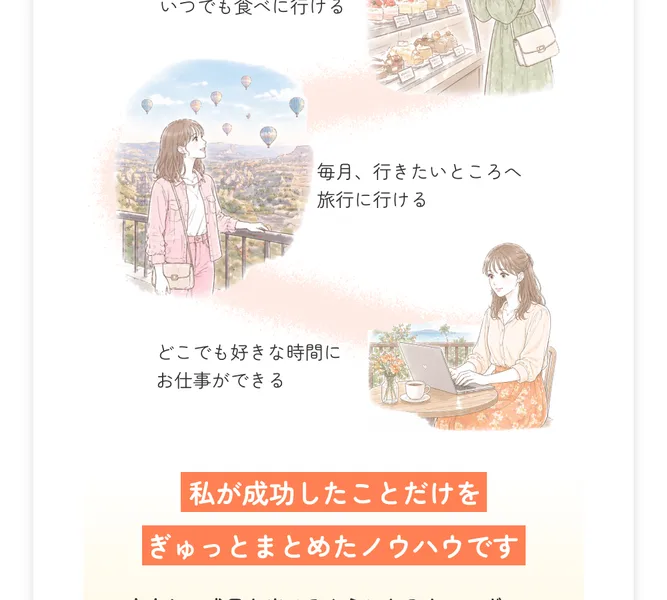 すずのAI×インスタ副業の最後の案内。あなたとともに歩いていくと、LINE登録をうながしている