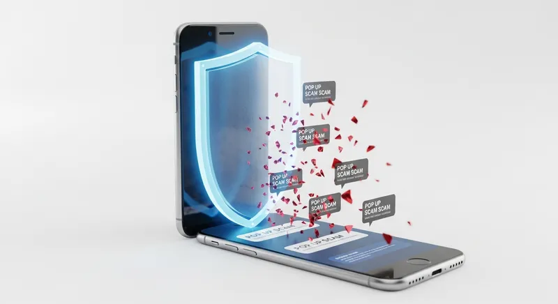 シールドでスマホを守るセキュリティイメージ画像
